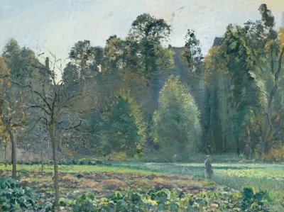 The Cabbage Field, Pontoise by Camille Jacob Pissarro